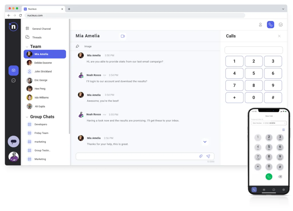 Nucleus on desktop